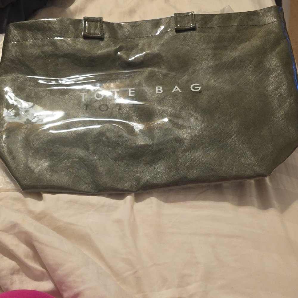 Olive Green Tote Bag